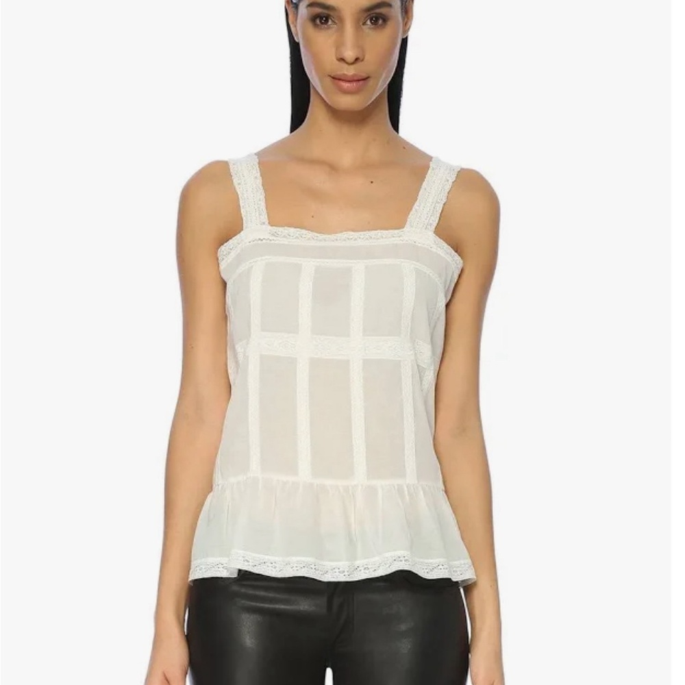 Zadig & Voltaire white cotton voile Teacup lace size Small